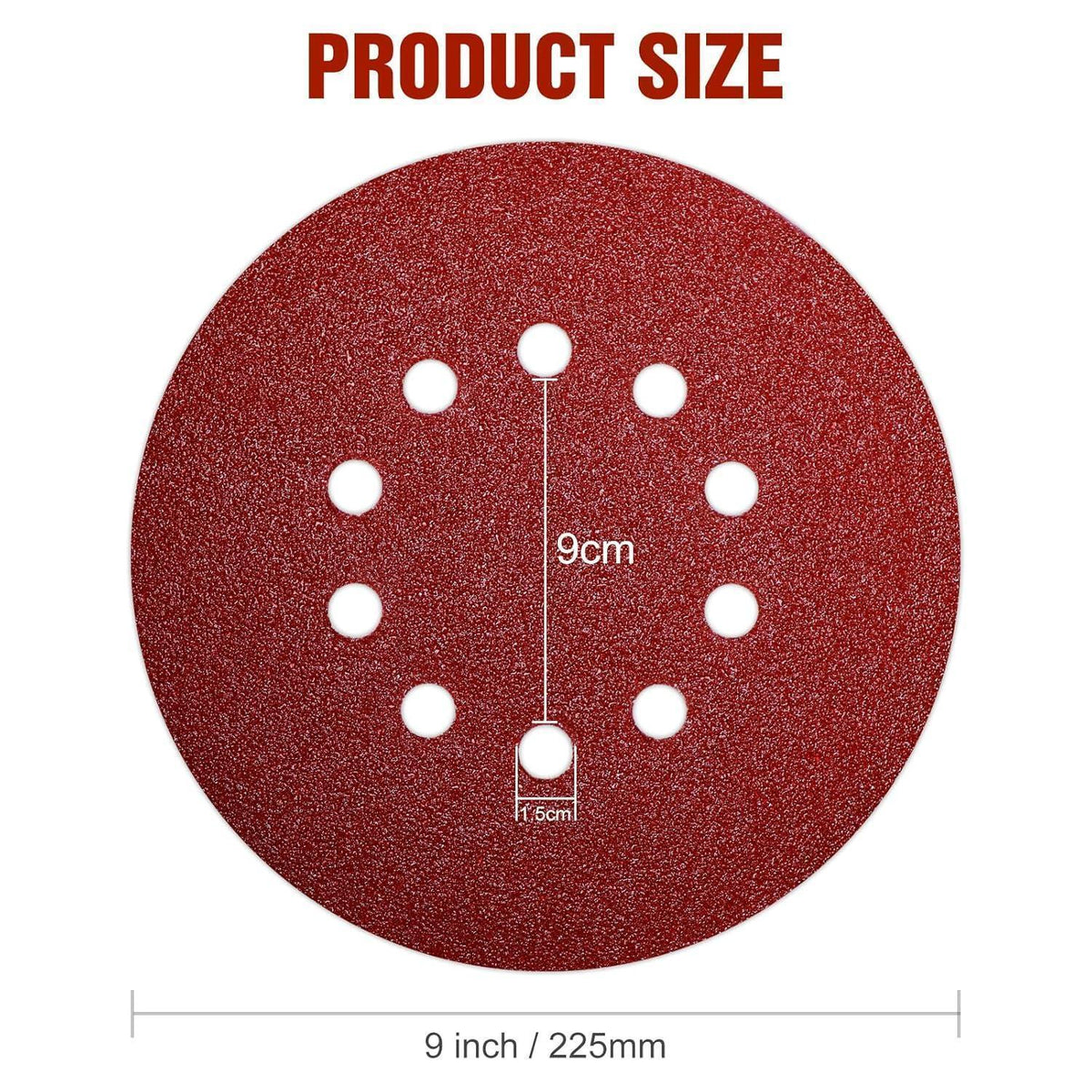 Schleifscheiben 225mm Klett 60 Stück P40-P320 für Trockenbauschleifer