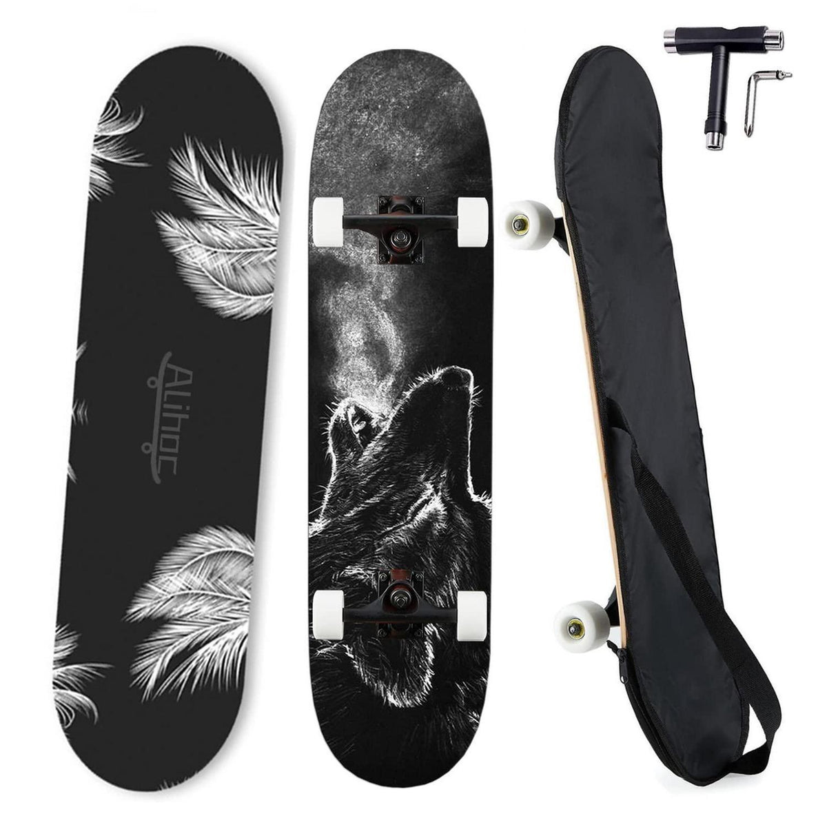31 Zoll Skateboard – Robustes Ahornbrett für Anfänger & Profis