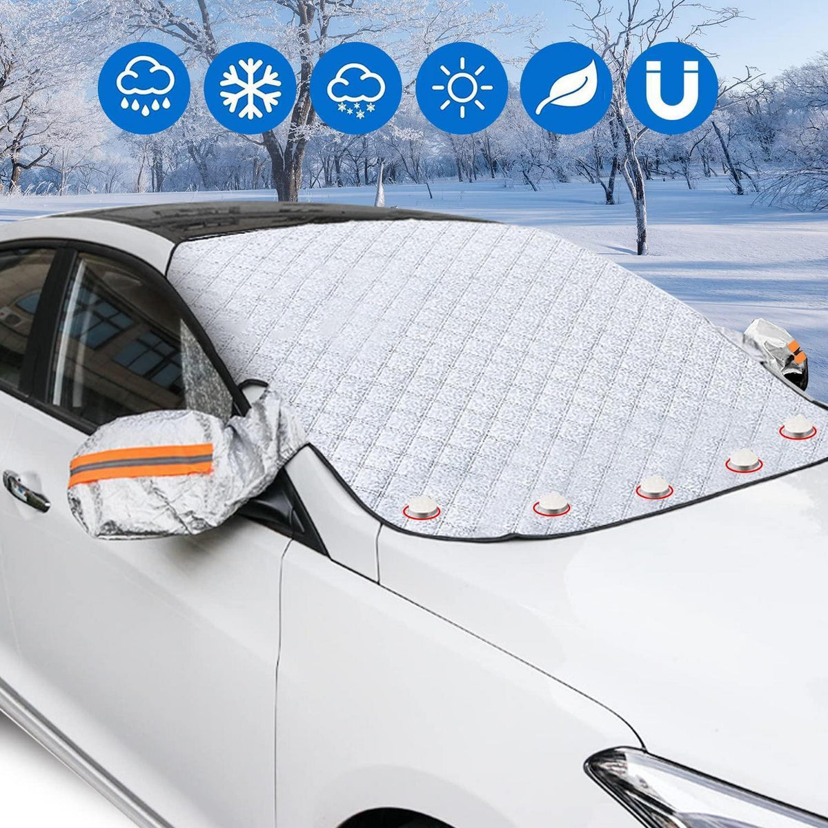 Auto Frontscheibenabdeckung Winter Schnee Eis Frost Schutz