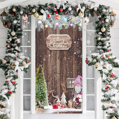 Weihnachten Tür Dekoration Merry Christmas Schneeflocke Schneemann