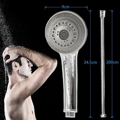 Duschkopf Set mit Handbrause | 7 Modi, 200cm Schlauch