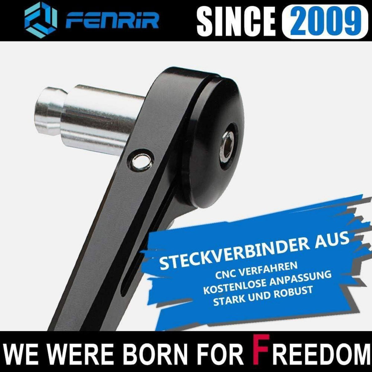 Motorrad Lenkerendenspiegel E24 CNC schwarz – Blendschutz