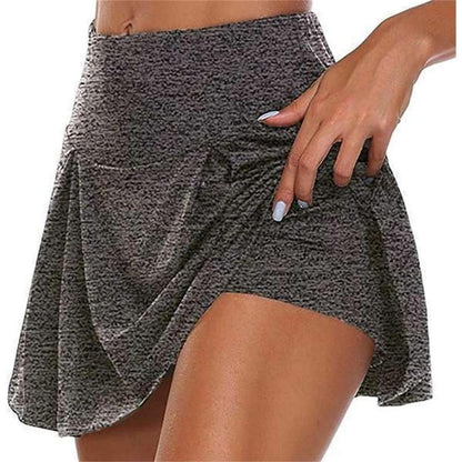 Damen Tennis Golf Rock 2in1 Leggings Sportskirt Dehnbar