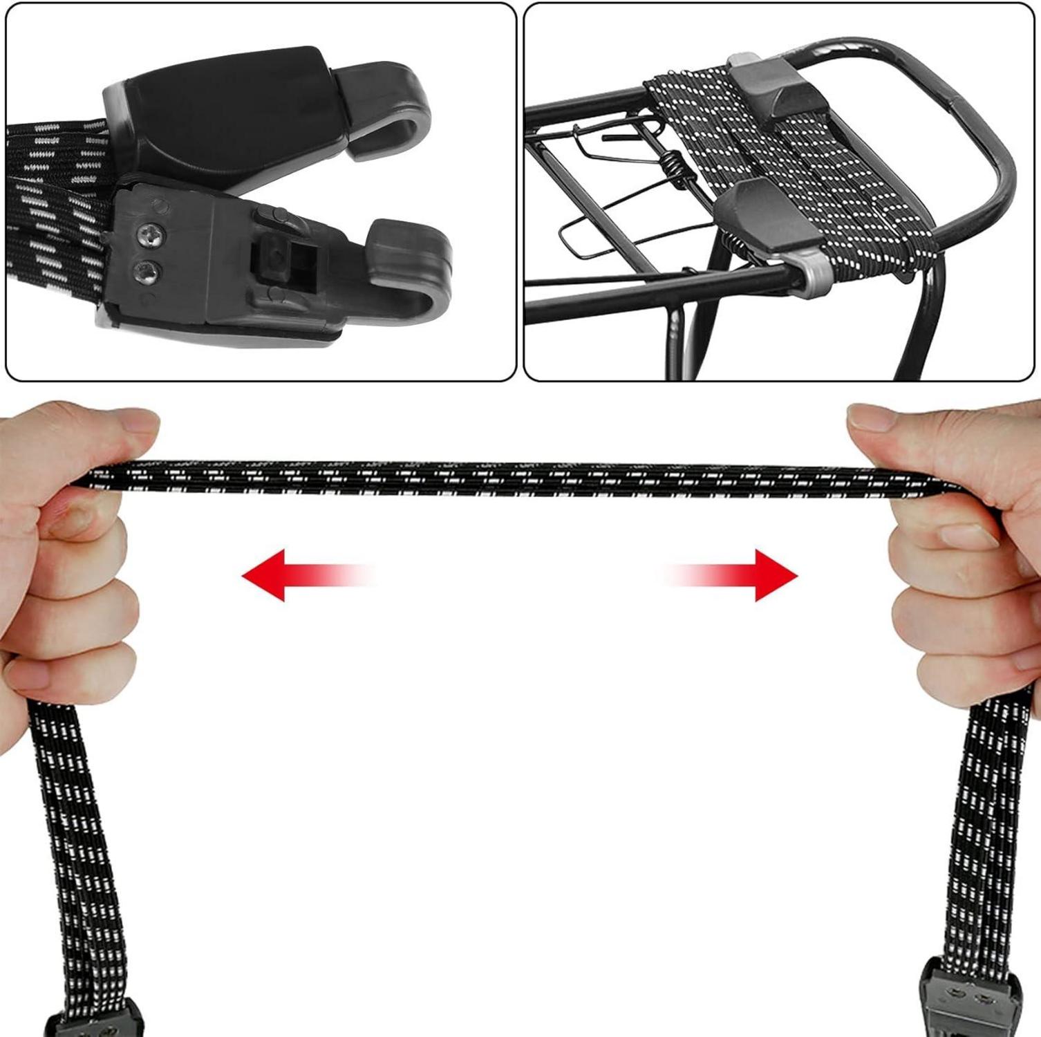 Fahrrad Spanngurte Gepäckträger Verstellbar 3 Stück 70cm