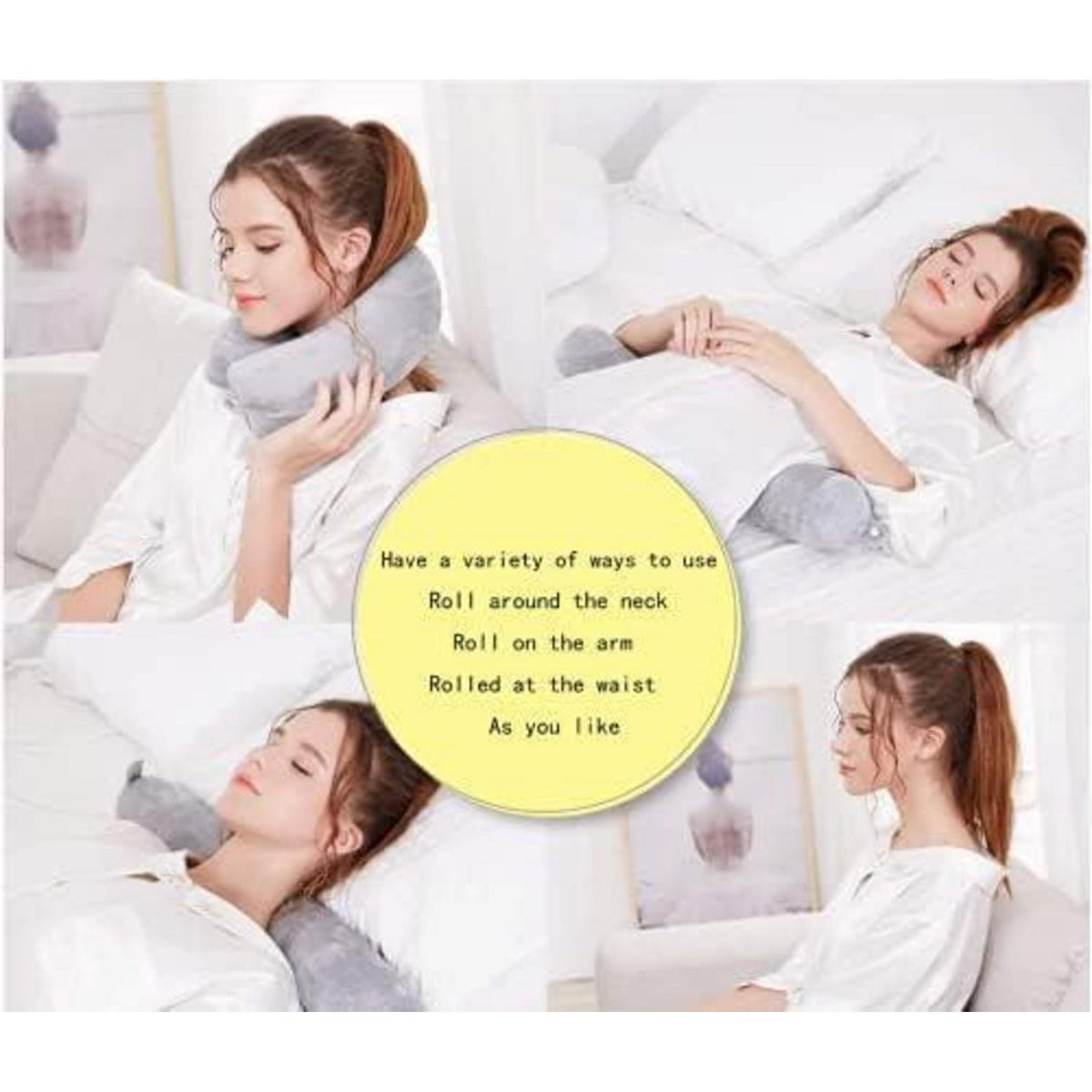 Reisekissen Memory Foam – Nackenstütze für Flugzeug, Zug & Auto