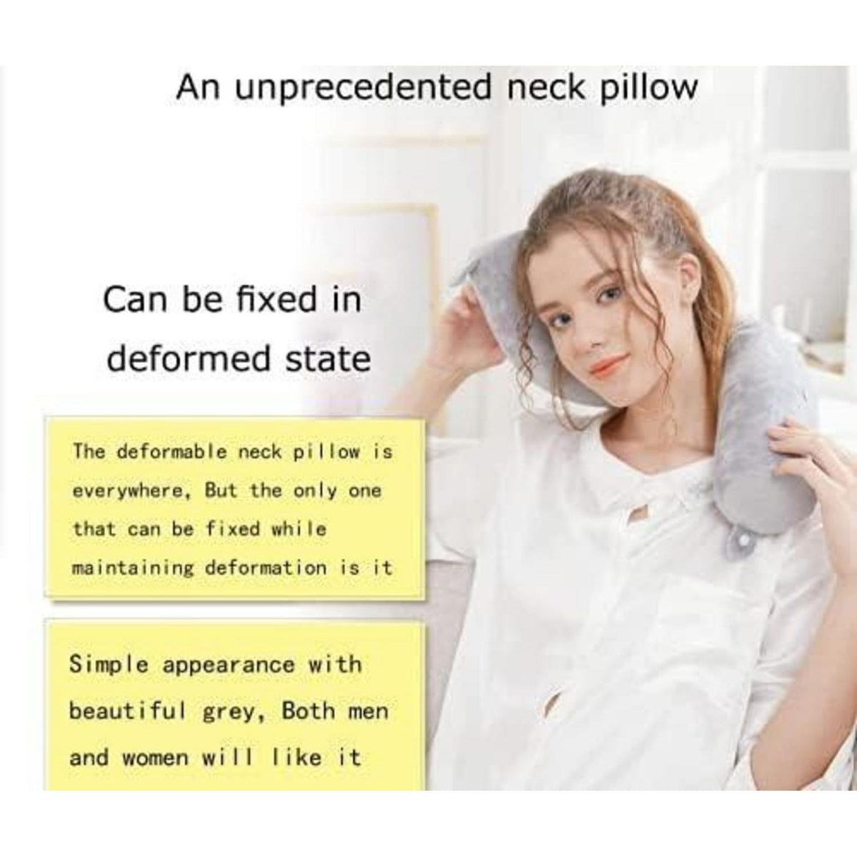 Reisekissen Memory Foam – Nackenstütze für Flugzeug, Zug & Auto