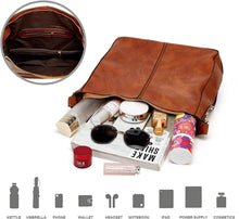 Pahajim Damen Handtaschen Set PU Leder Schultertasche Hobo