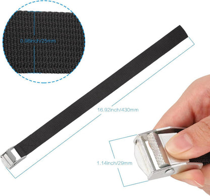 10er Pack Spanngurte 40cm | Verstellbare Zurrgurte mit
