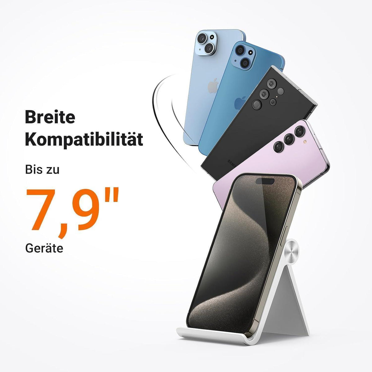 Klappbarer Handy Ständer für Schreibtisch – Universell & Verstellbar
