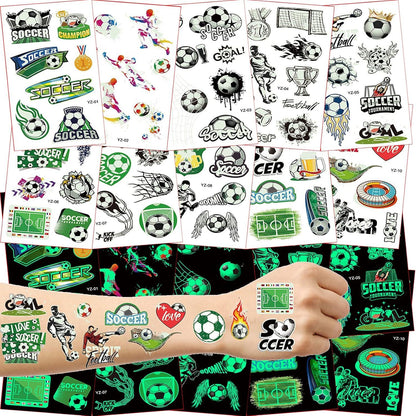 Fußball Tattoo Kinder Leuchten Dunkeln Mitgebsel Weihnachtsgeschenke