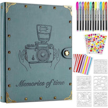 ZEEYUAN Fotoalbum Nieten Scrapbook Selbstgestalten 60 Blatt