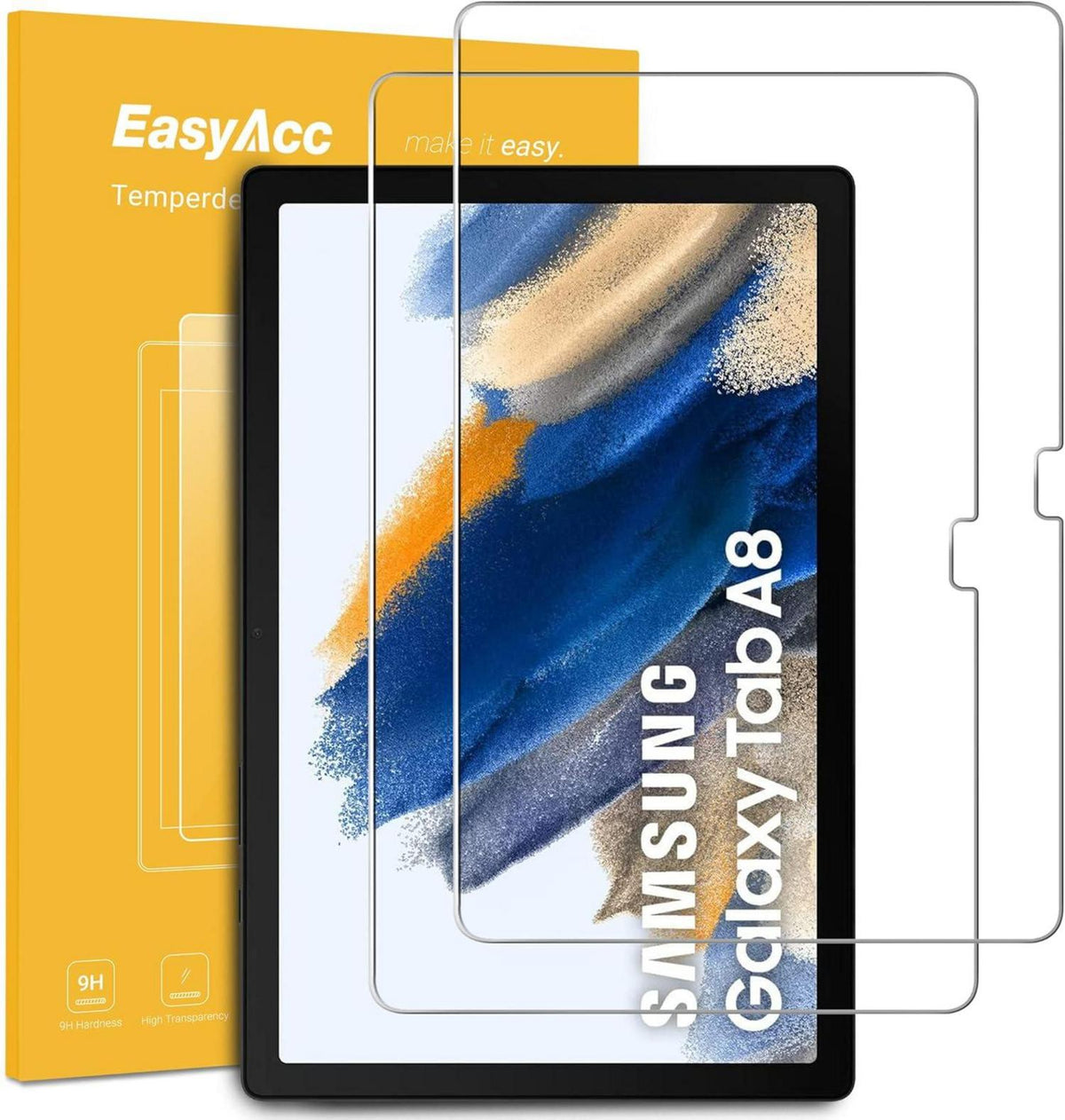 Schutzfolie für Samsung Galaxy Tab A8 10.5 Zoll 2021, Panzerfolie 9H