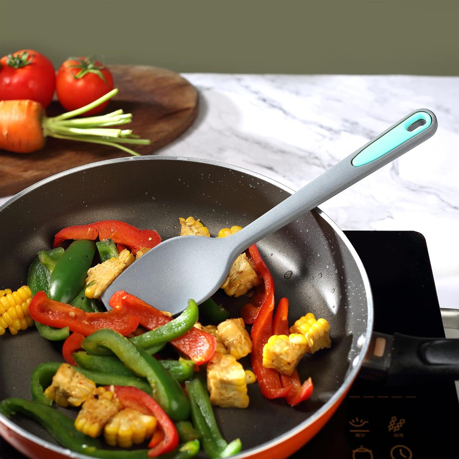 To encounter Silicone Spatula Set - 5 Piece Heat-Resistant Nonstick Turner Spatulas