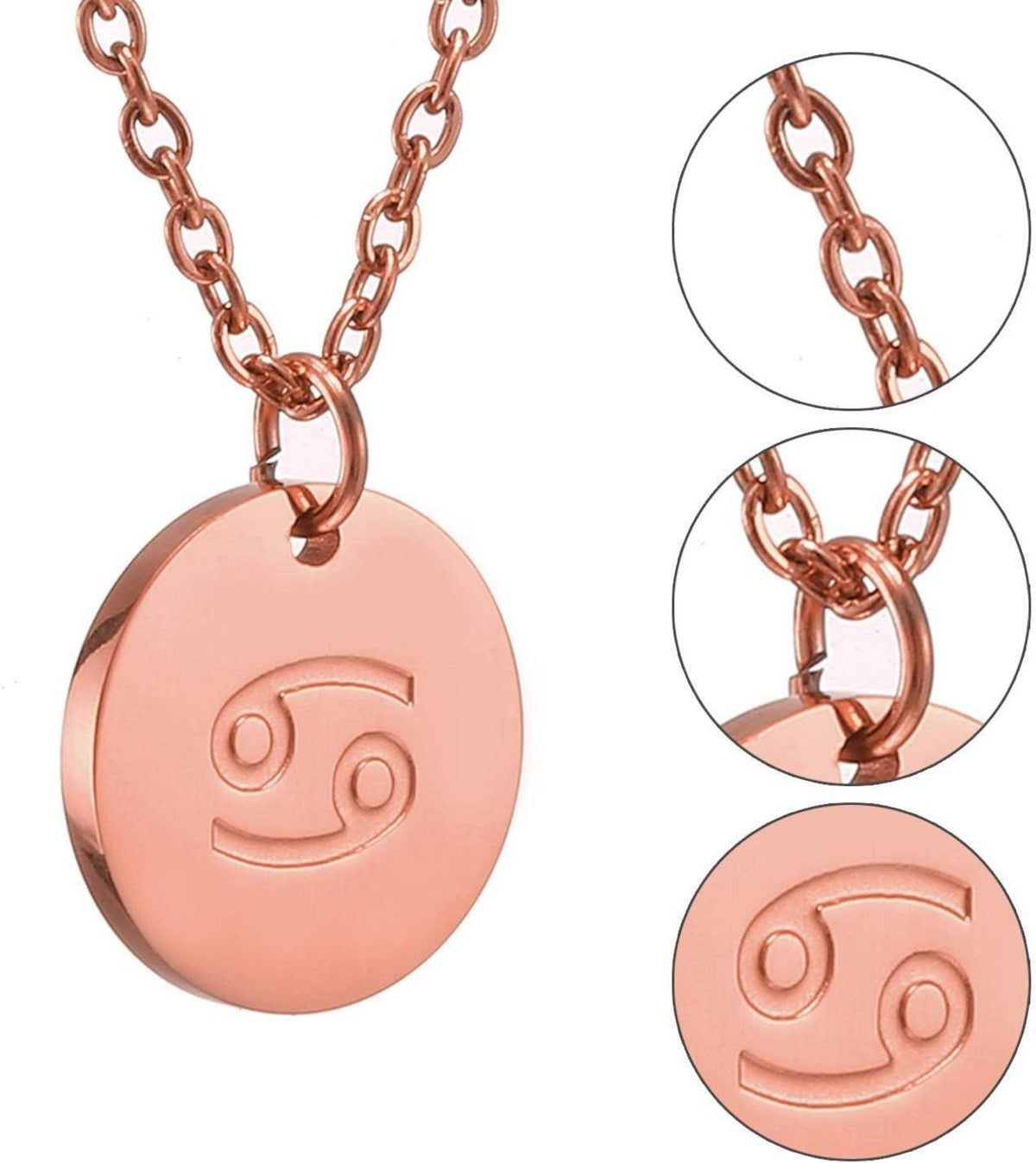 Sternzeichen Kette Gold/Rosegold/Silber Horoskop Damen Krebs