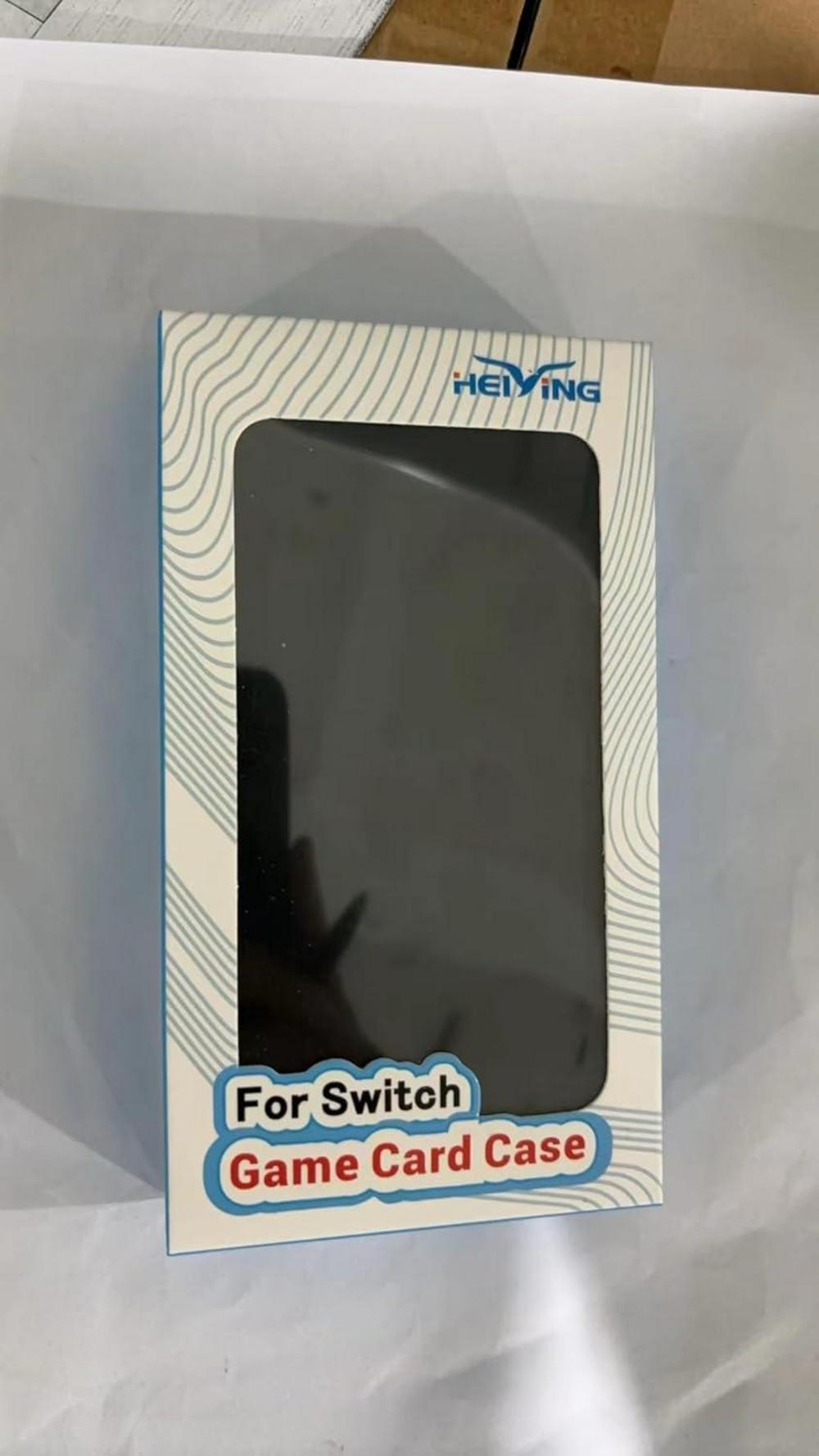 HEIYING Nintendo Switch Game Card Case 48 Slots 24 Micro SD Slots Black