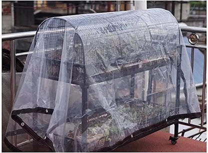 Transparente Plane mit Ösen - Wasserdicht & UV-beständig