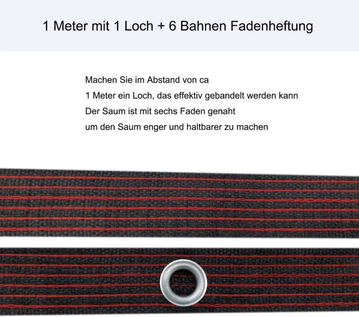 Transparente PE-Plane Wasserdicht mit Ösen 2x1m für Balkon und Garten