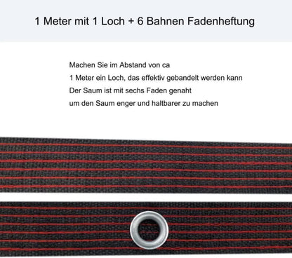 Transparente PE-Plane Wasserdicht mit Ösen 2x1m für Balkon und Garten