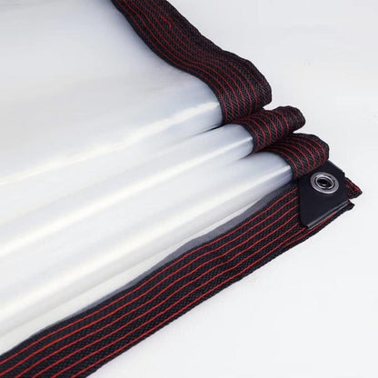 Transparente Abdeckplane 2x6m wasserdicht mit Ösen und Seil