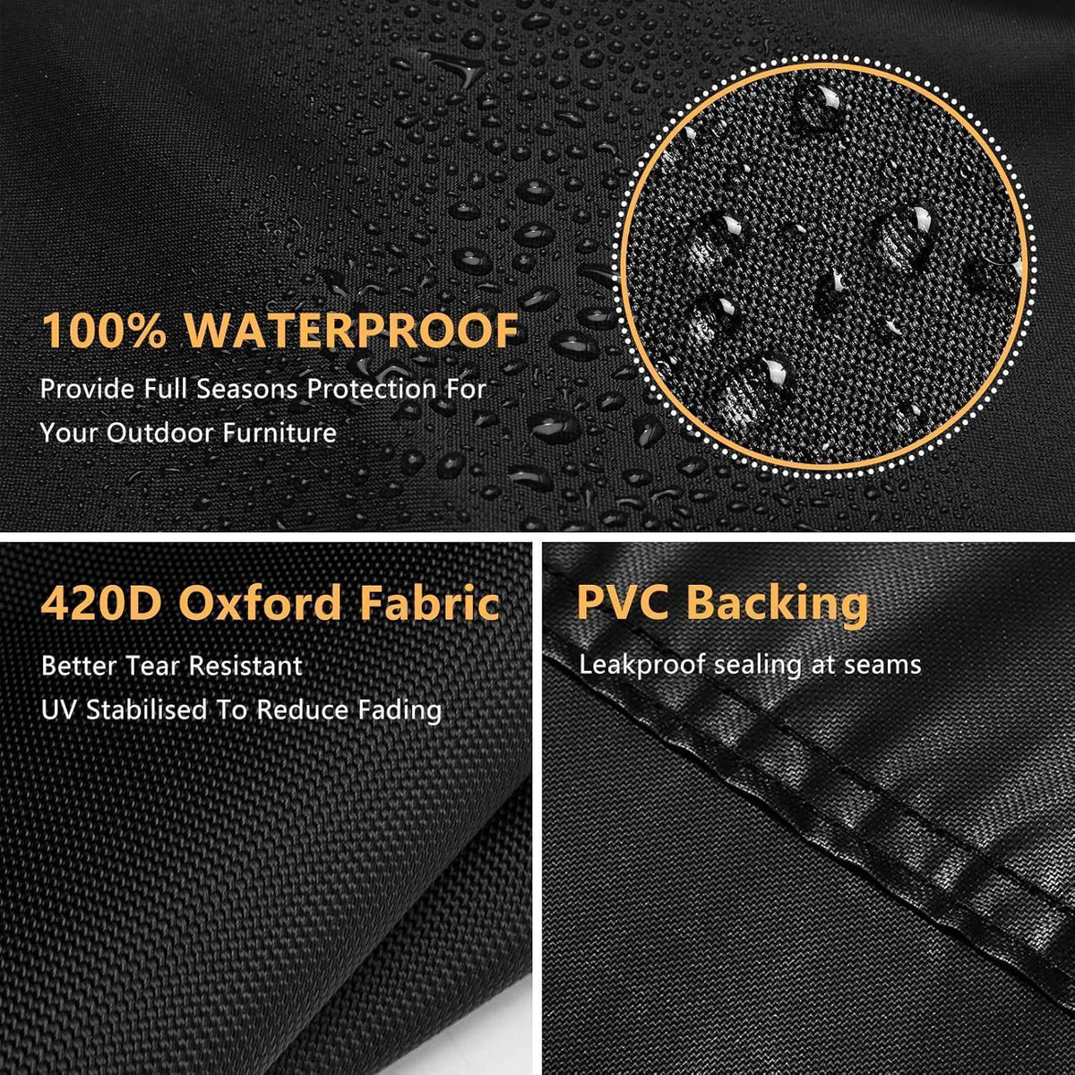 Hängesessel Abdeckung Ø120 x H190cm – Wasserdicht & Winterfest