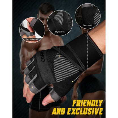 Fitness Handschuhe mit Handgelenkstütze für Krafttraining