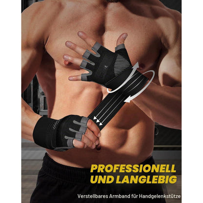 Fitness Handschuhe mit Handgelenkstütze für Krafttraining