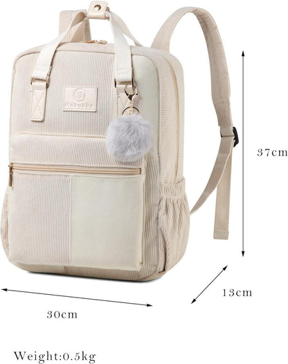 Cord Rucksack Damen Herren Daypack Anti-Theft Tasche Casual Citytasche