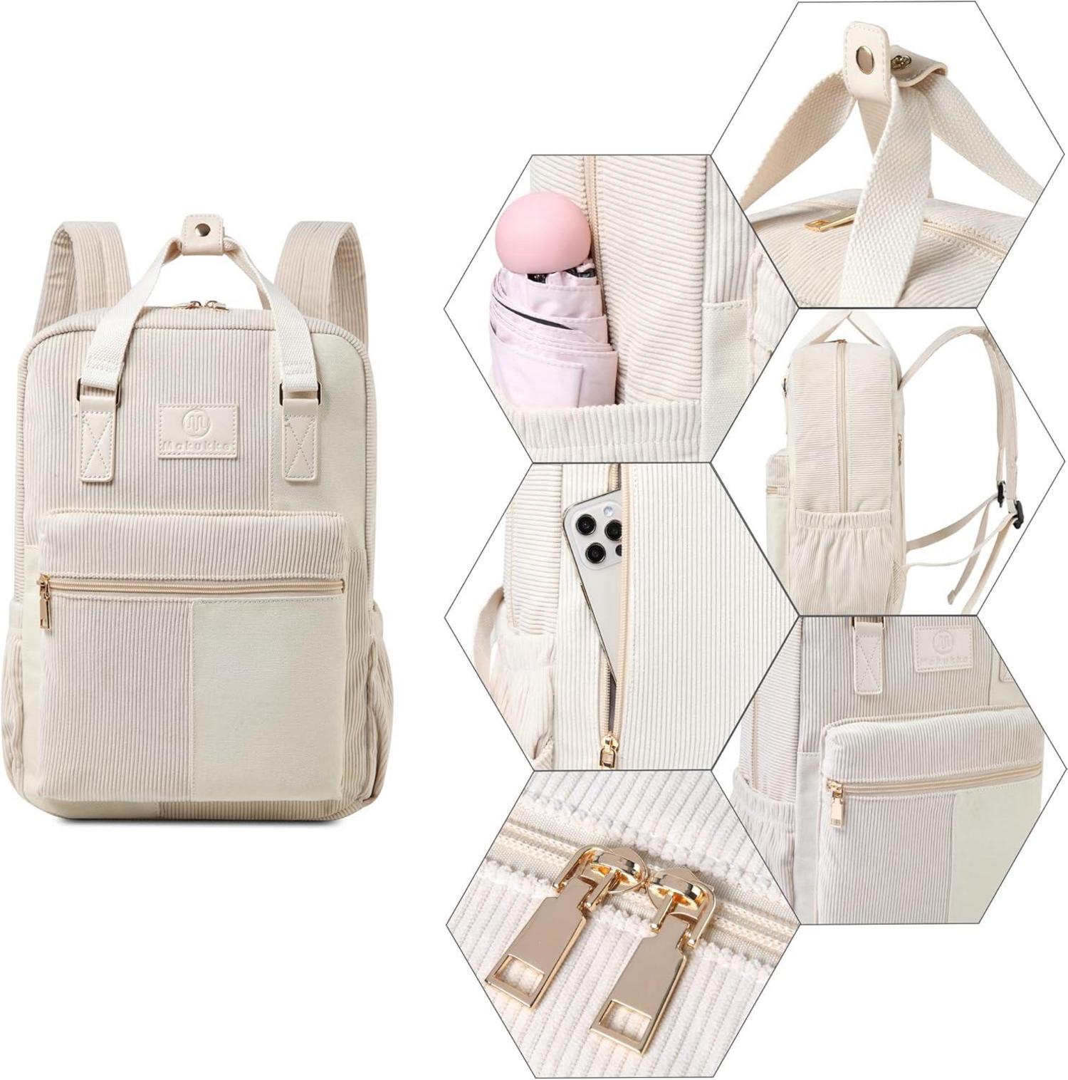 Cord Rucksack Anti-Theft Daypack Tasche Casual Schultasche