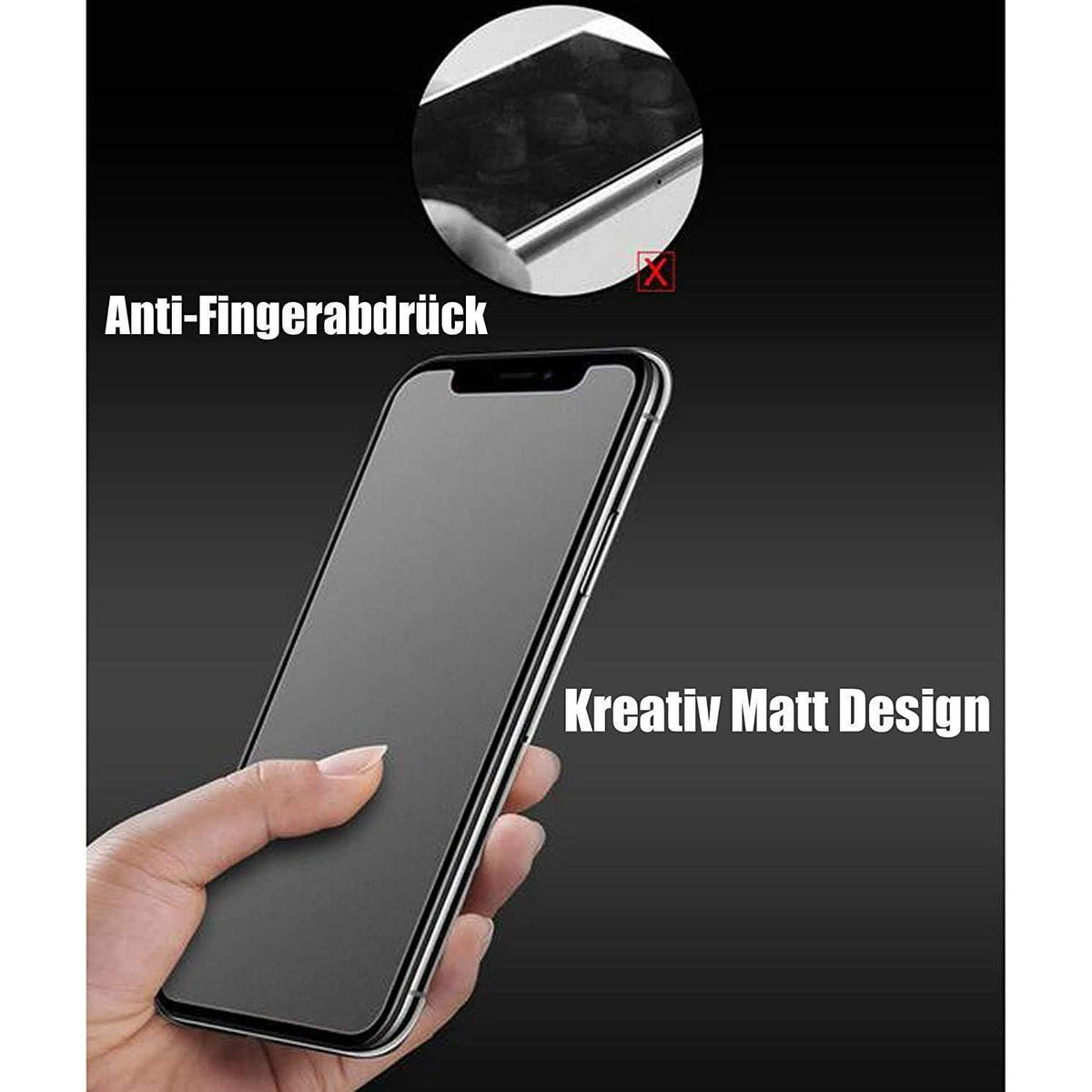 Matt Schutzfolie für iPhone 11 Pro Max/XS Max, 3 Stück