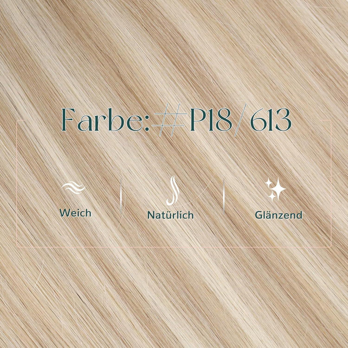 Remy Haartressen Blond 50cm – Echthaar Extensions Aschblond