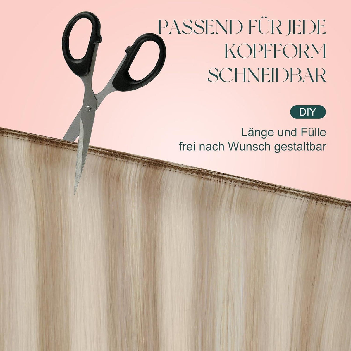 Remy Haartressen Blond 50cm – Echthaar Extensions Aschblond