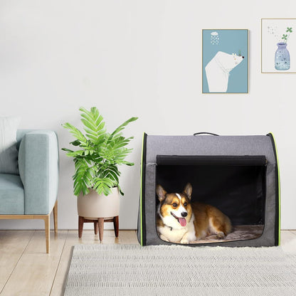 Faltbare Hundebox mittel – Bequem & gemütlich mit Kissen