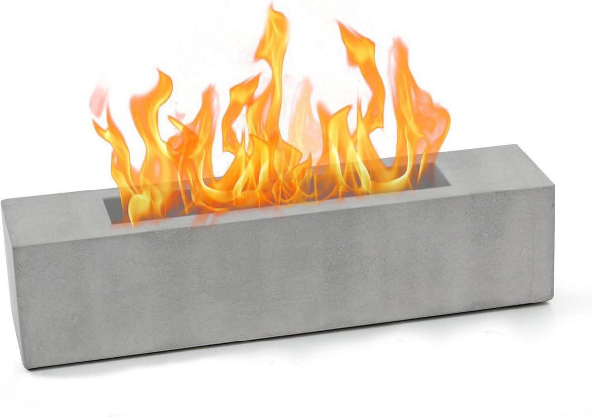 Bioethanol Tischkamin mit Löschhilfe und Trichter, für Indoor