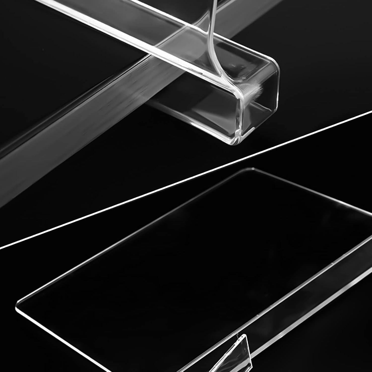 Transparente Acryl-Regalteiler 4er Set, Verstellbare Kleiderorganisatoren