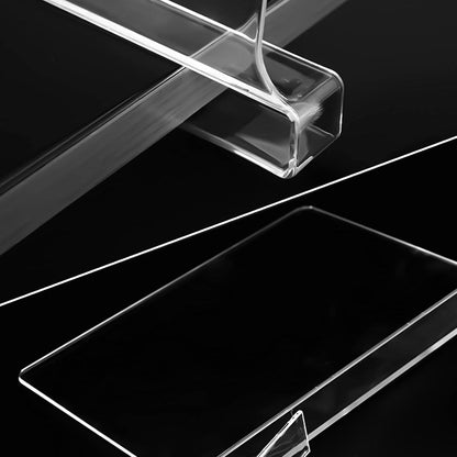 Transparente Acryl-Regalteiler 4er Set, Verstellbare Kleiderorganisatoren