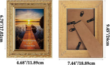 Goldener HORLIMER Bilderrahmen 13x18 cm 2er Set Vintage mit