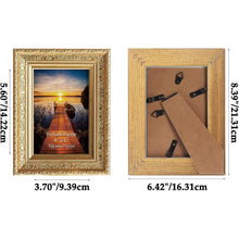 Goldener Vintage Bilderrahmen 10x15 cm 2er Set mit Echtglas