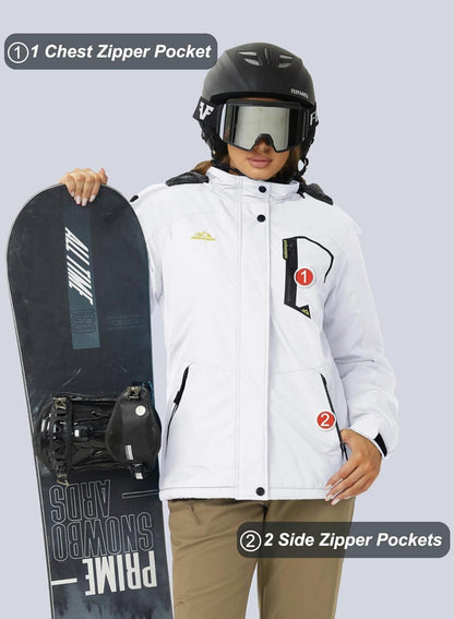 Softshell Winterjacke Damen MAGCOMSEN Outdoor Ski Fleece Jacke XXL