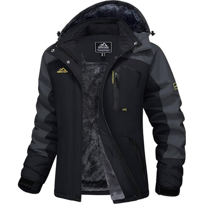 Damen Skijacke Winterjacke Fleece Parka Wasserdicht XXL