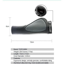 Ergonomische Fahrradgriffe – Schraubgriffe Schwarz/Grau