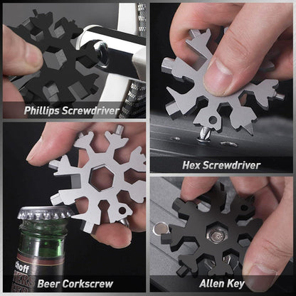 Multitool Schneeflocke 18-in-1 Männer Weihnachtsgeschenke