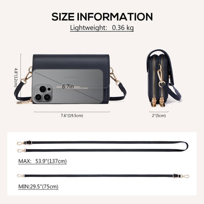Kleine Damen Umhängetasche PU Leder Crossbody Reisepass