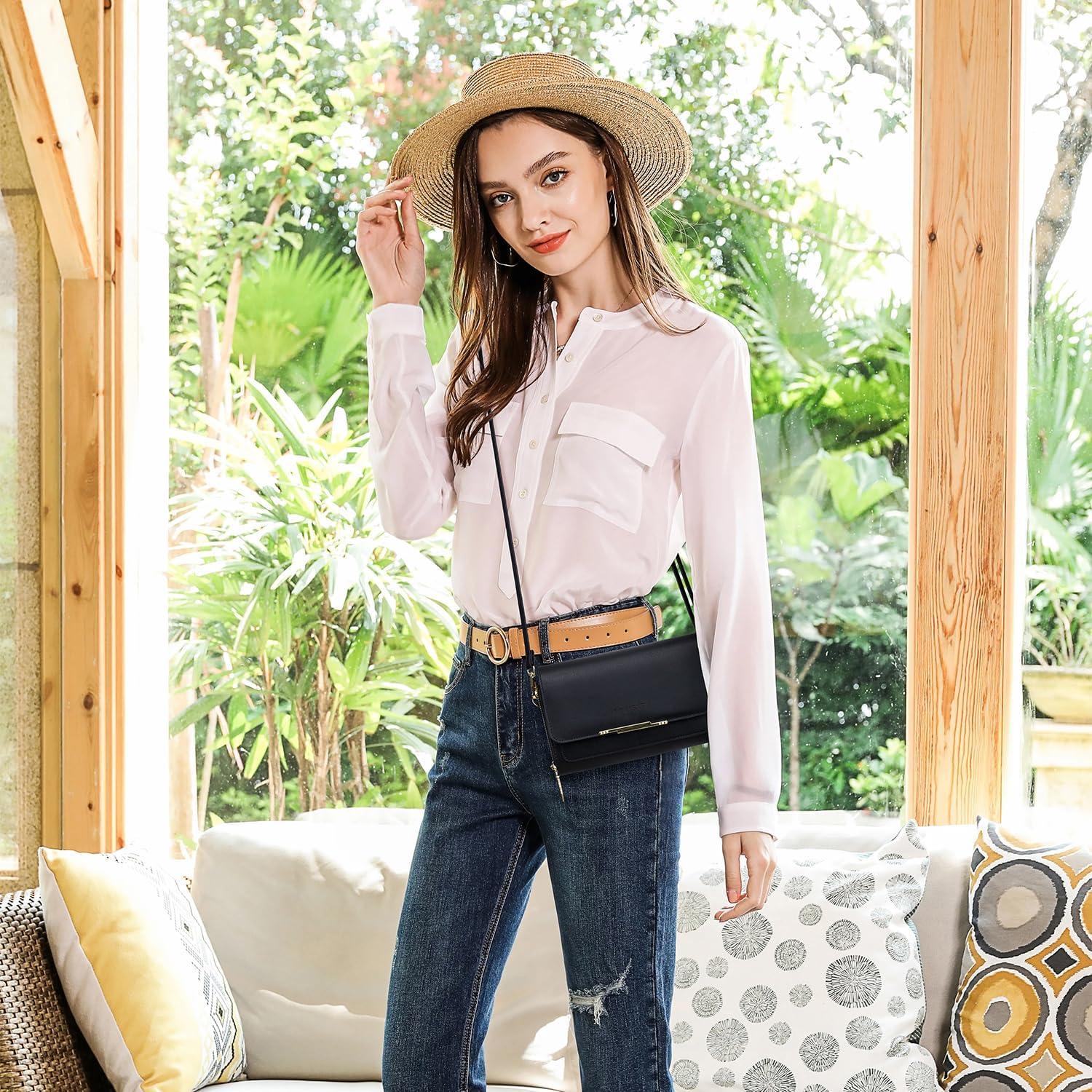 Kleine Damen Umhängetasche PU Leder Crossbody Reisepass
