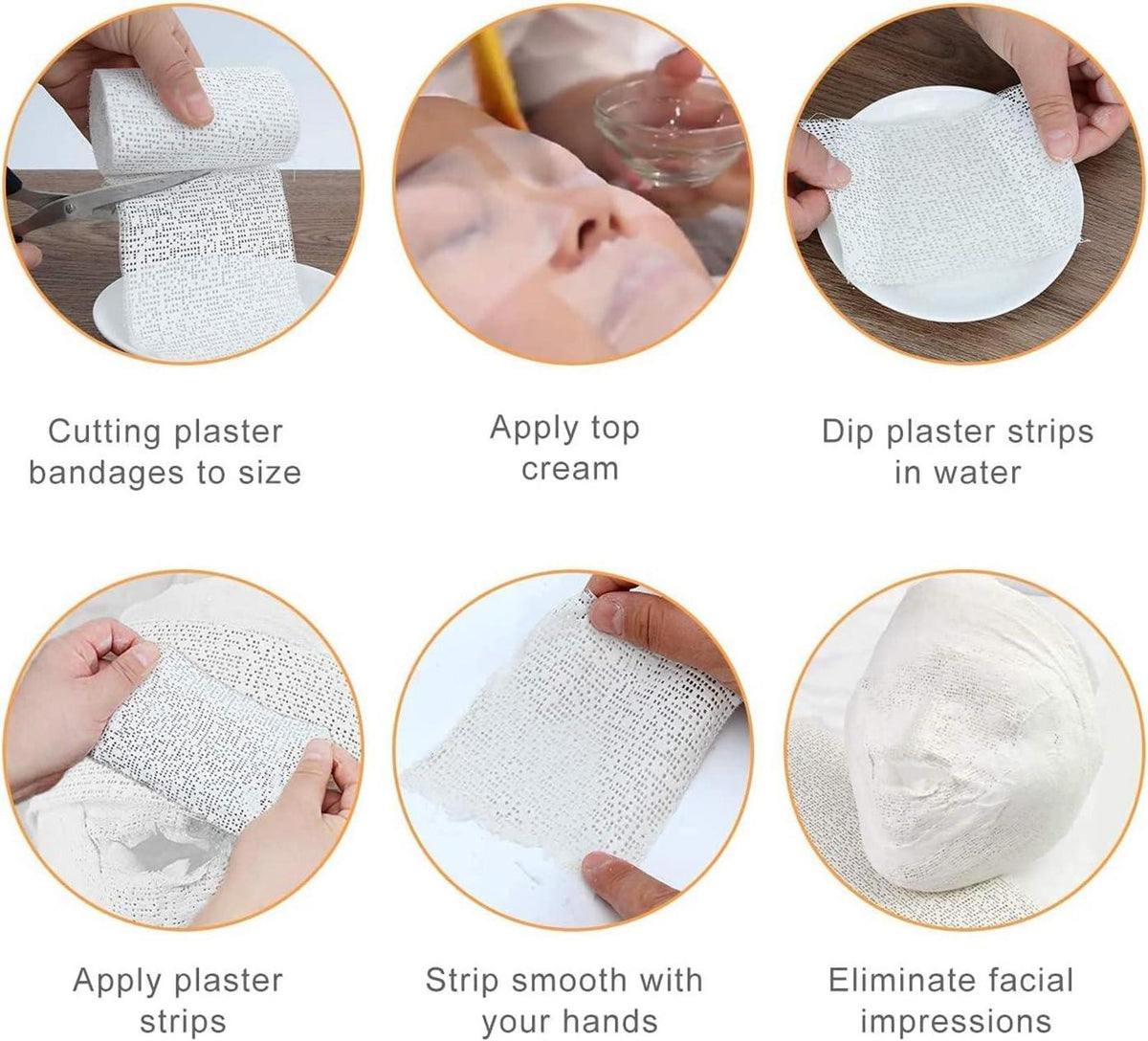 Babybauch Gipsbinden 10er Set 5cm x 3m Schwanger Geschenk schnelltrocknend