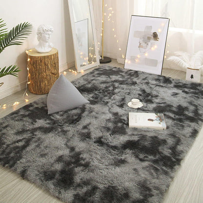 Flauschiger Hochflor Teppich Dunkelgrau 80x160 cm - Modern & Weich