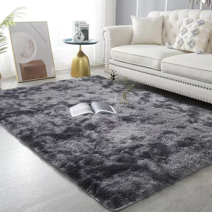 Flauschiger Hochflor Teppich Dunkelgrau 80x160 cm - Modern & Weich