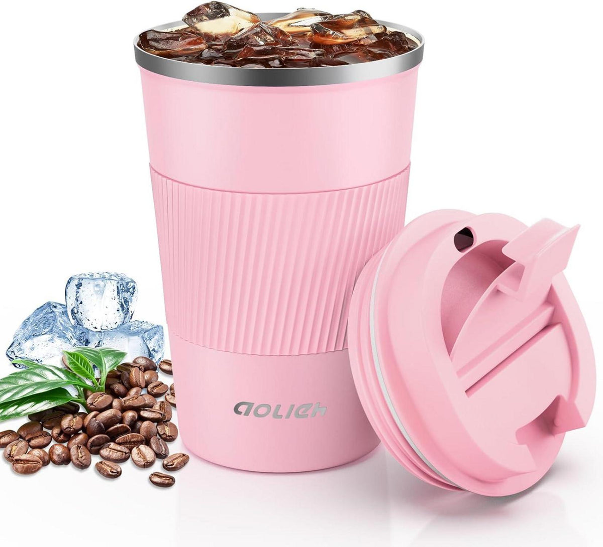 Thermobecher Edelstahl Isolierbecher Travel Mug Kaffeebecher 380ML