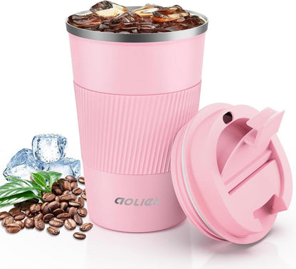 Thermobecher Edelstahl Isolierbecher Travel Mug Kaffeebecher 380ML