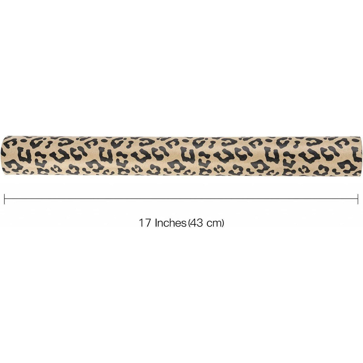 Kraft Geschenkpapier Rolle Leopardenmuster 43x10m