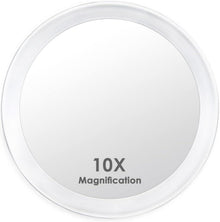 10X Vergrößerungsspiegel mit 3 Saugnäpfen 15cm Makeup Spiegel